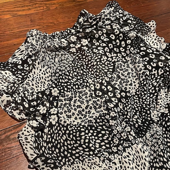 BB Dakota by Steve Madden Women’s Black and White Patterned Dress Size L - Picture 7 of 7